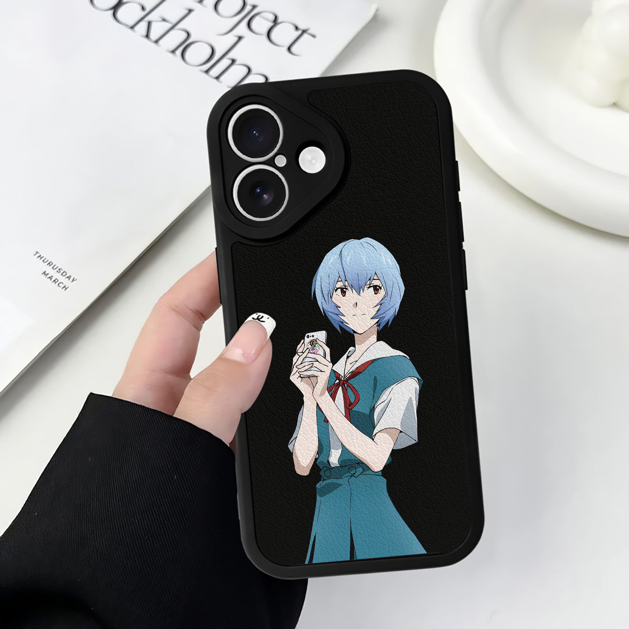 （画像用） EVA 新世紀エヴァンゲリオン 【iPhone 16シリーズ対応】シリコンスマホケース（レザー調） 材質：シリコン